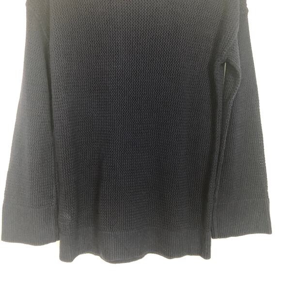 Gap Bell Sleeve Mesh Blue Pullover Sweater Size S - Picture 9 of 11